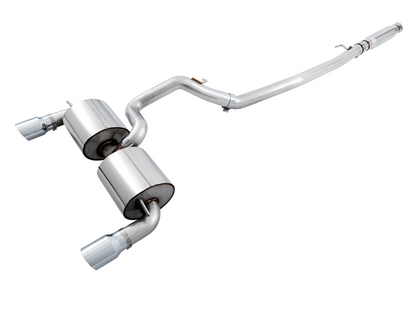 AWE Tuning Ford Focus RS Touring Edition Cat-back Exhaust - Non-Resonated - Diamond Black Tips 3015-33088 3015-33088 Photo - Mounted