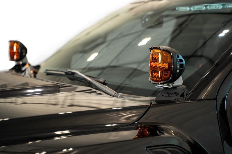 Addictive Desert Designs ADD 15-20 Ford F150 / 15-20 Ford F150 Raptor Ditch Light Brackets AC1101801NA AC1101801NA Photo - Mounted