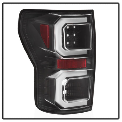 Spyder 07-13 Toyota Tundra V2 Light Bar LED Tail Lights - Black ALT-YD-TTU07V2-LB-BK 5085368 5085368 Photo - Unmounted