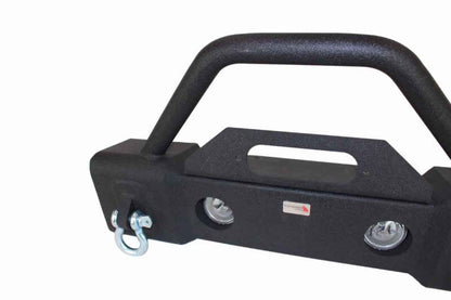 Fishbone Offroad 07-18 Jeep Wrangler JK Stubby Bumper W/Tube Guard - Black Texured Powdercoated FB22001 FB22001 Photo - out of package