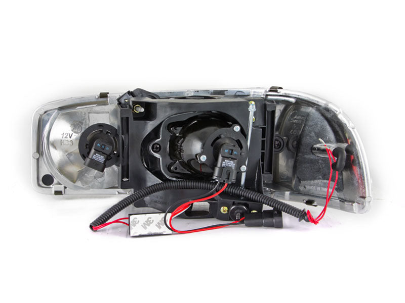 Anzo 1999-2006 Gmc Sierra 1500 Projector Headlights w/ Halo Black 111192 Photo - Unmounted