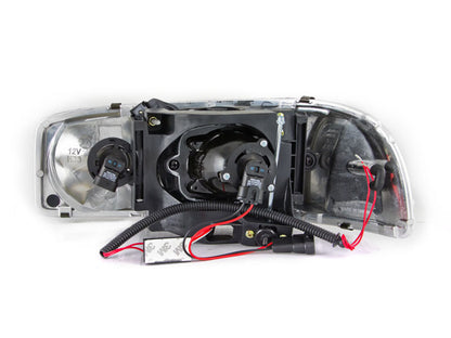 Anzo 1999-2006 Gmc Sierra 1500 Projector Headlights w/ Halo Black 111192 Photo - Unmounted