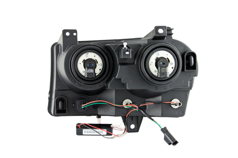 Anzo 2005-2010 Chrysler 300 Crystal Headlights w/ Halo Black (CCFL) 121138 Photo - Unmounted