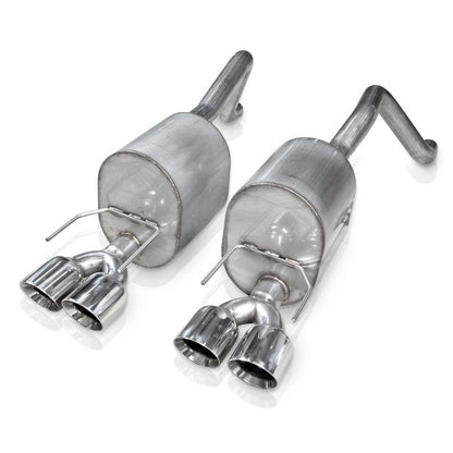 Stainless Works 2009-13 C6 Corvette Axleback 2-1/2in Dual Chambered Turbo Mufflers Quad 4in Tips C609CBQUAD C609CBQUAD Photo - out of package