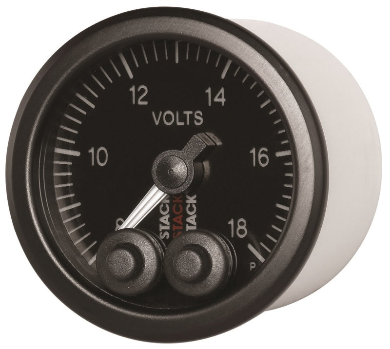 Autometer Stack 52mm 8-18V Pro-Control Battery Voltage Gauge -Black ST3516 ST3516 User 3