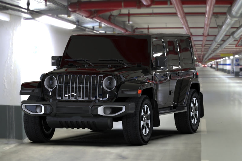 Rally Armor 18-22 Jeep JL Wrangler Black UR Mud Flap w/ White Logo MF54-UR-BLK/WH MF54-UR-BLK/WH User 1