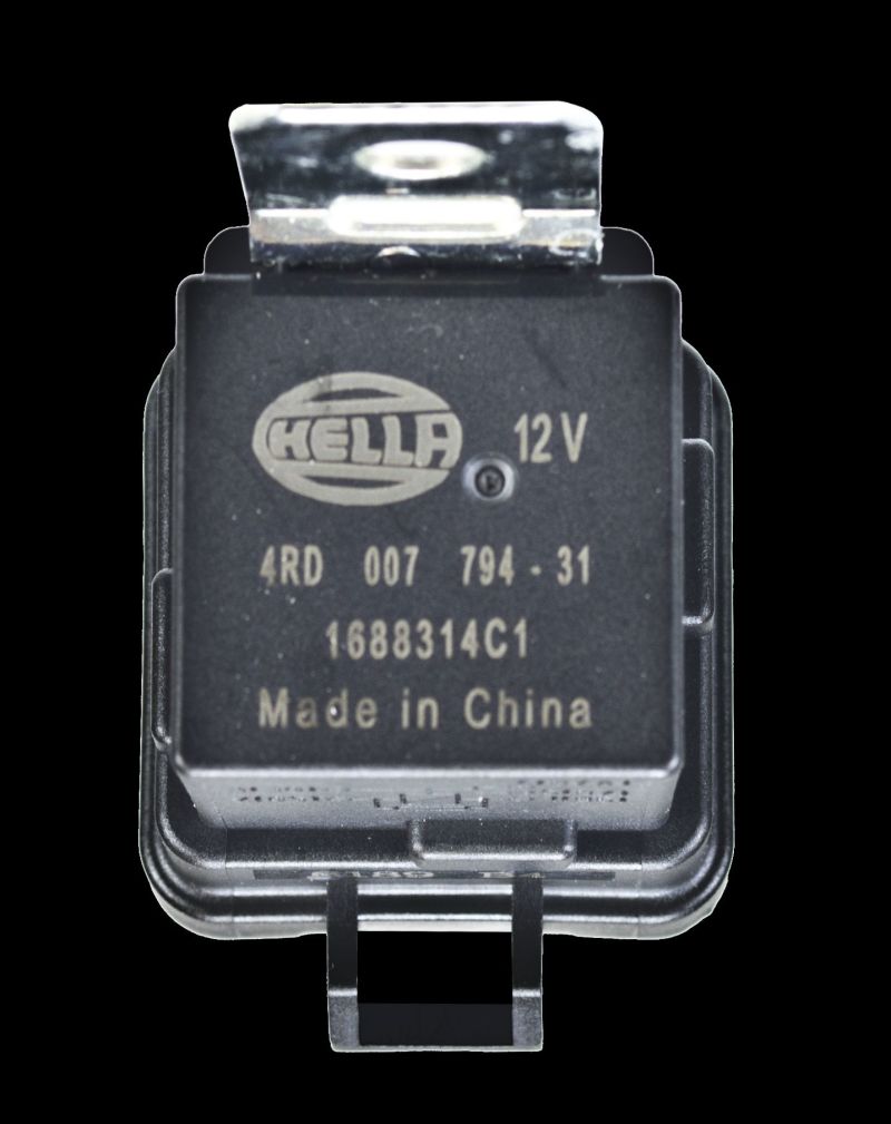 Hella 12V 20/40 Amp SPDT RES Relay with Weatherproof Bracket - Single 007794311 007794311 Photo - Close Up