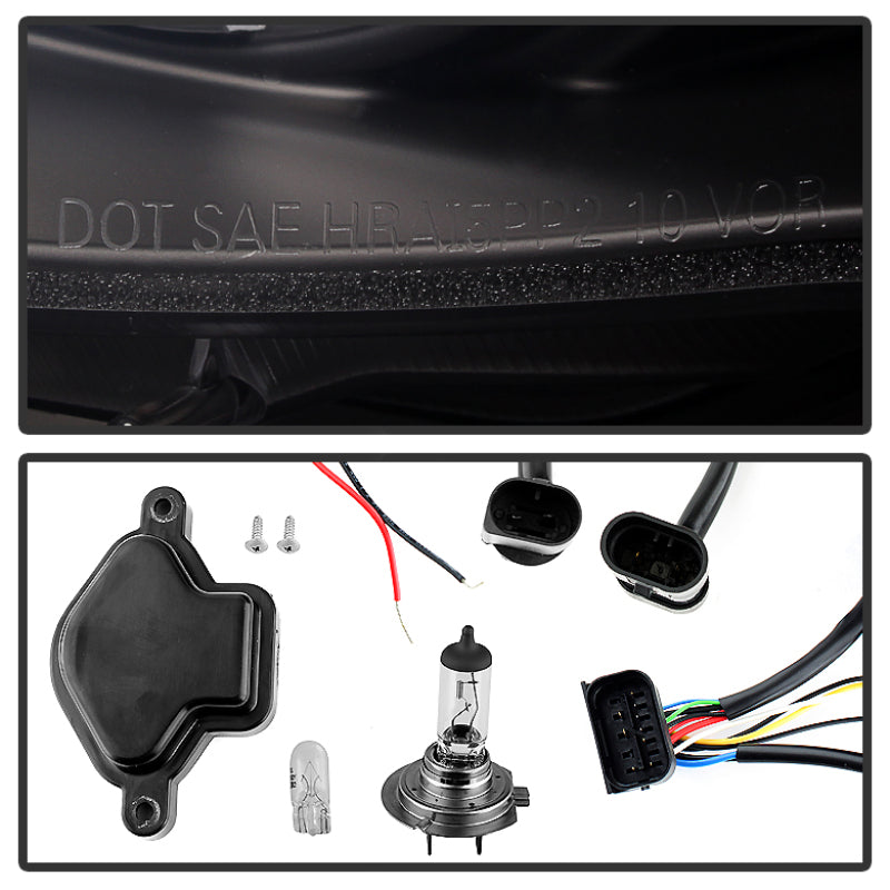 Spyder BMW E46 3-Series 02-05 4DR Projector Headlights 1PC LED Halo Blk PRO-YD-BMWE4602-4D-AM-BK 5042415 5042415 User 1