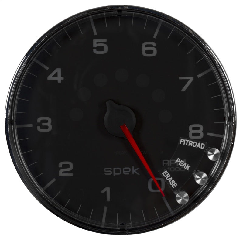 Autometer 5" In-Dash Tachometer, 0-8,000 Rpm, Spek-Pro, Black Dial, Chrome Bezel P238318 User 2