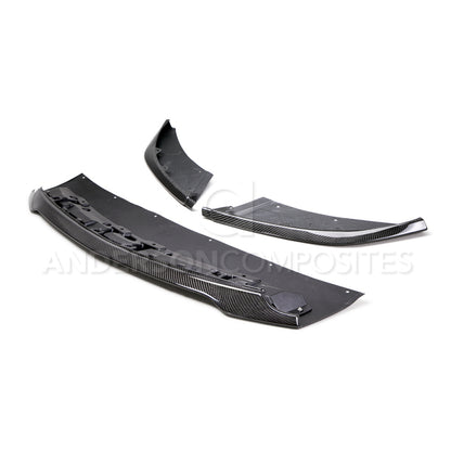 Anderson Composites 2015-2017 Ford Mustang Shelby GT350 Carbon Fiber Front Splitter (3 PC) AC-FL15MU350 AC-FL15MU350 Photo - Primary