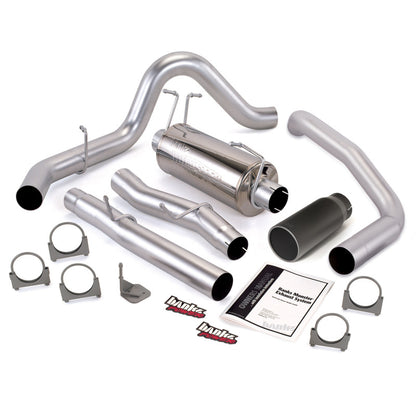 Banks Power 03-07 Ford 6.0L ECLB Monster Exhaust System - SS Single Exhaust w/ Black Tip 48786-B 48786-B Photo - Primary