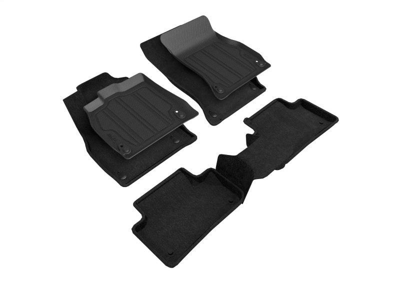 3D MAXpider 18-21 Audi Q5/SQ5 Elegant Hybrid 1st 2nd Row Floormat - Black SLAD04704709 SLAD04704709 Photo - Primary