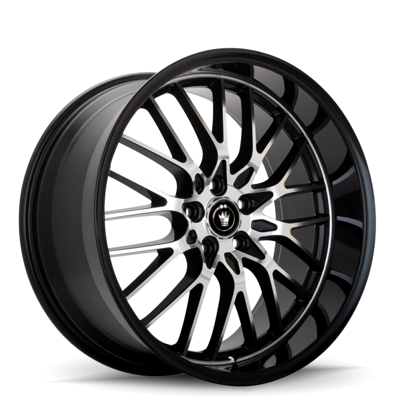Konig Lace Wheel Face Cut Black 17X8 +35 5X100 LA78510355 Photo - Primary