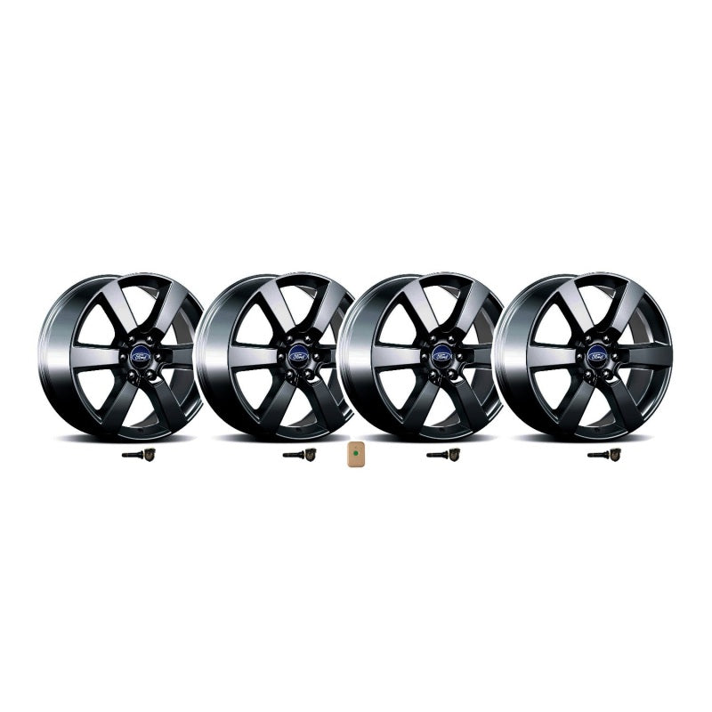 Ford Racing 15-16 F-150 20in x 8.5in Wheel Set with TPMS Kit - Matte Black M-1007K-P20XB M-1007K-P20XB Photo - Unmounted