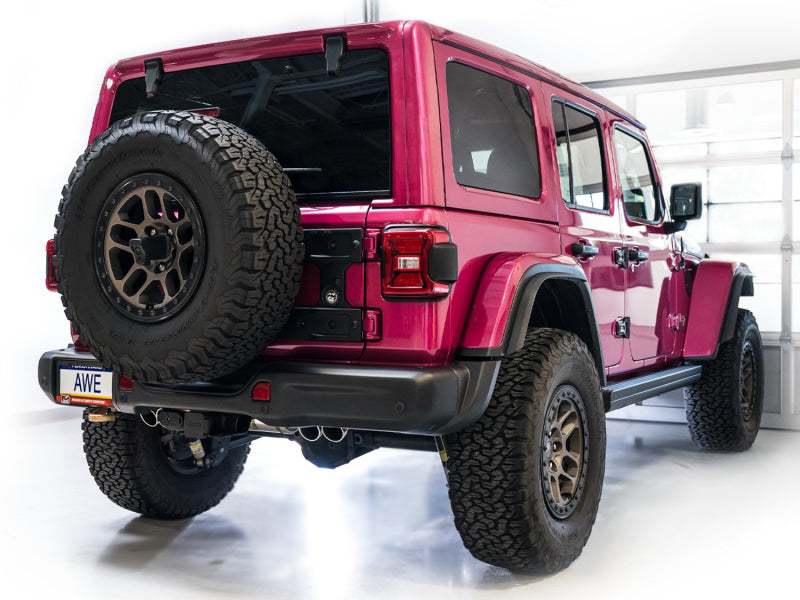 AWE Tuning AWE 21+ Wrangler 392 Switchpath Cat-Back Exhaust- Quad BashGuards 3025-41392 3025-41392 Photo - Mounted