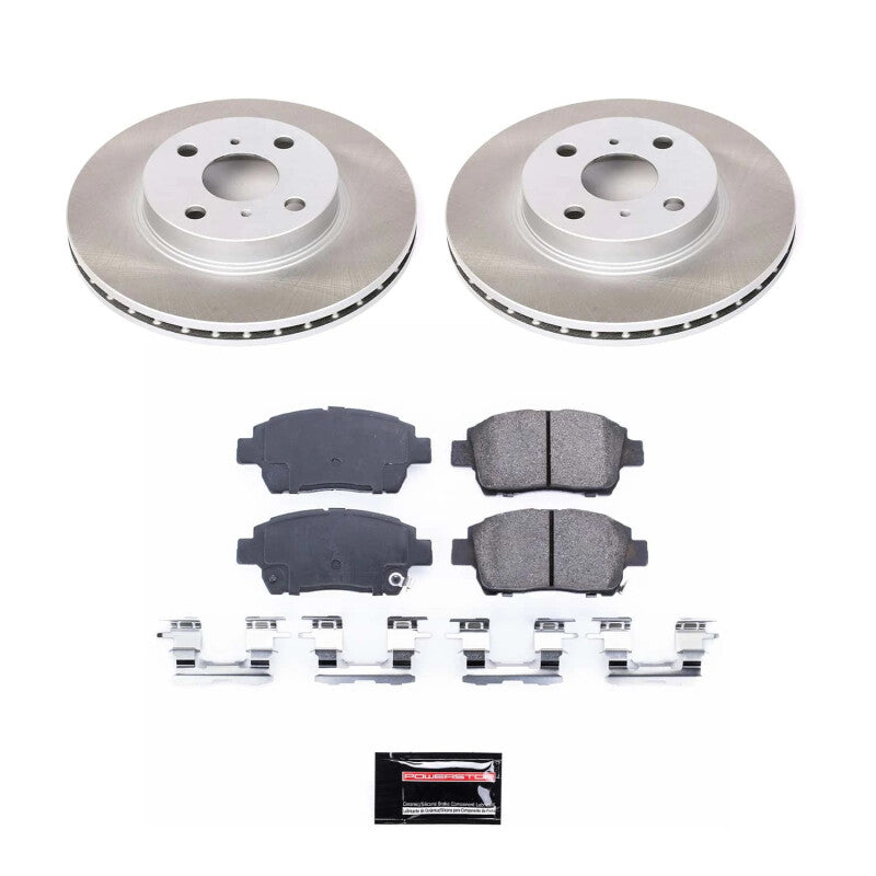 PowerStop Power Stop 01-03 Toyota Prius Front Semi-Coated Rotor Kit SC1153 SC1153 Photo - Primary