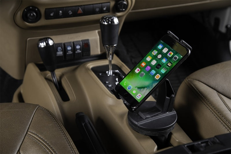 Daystar Hands Free Phone Grip Fits In Cup Holder DASKU81001BK KU81001BK Photo - Mounted