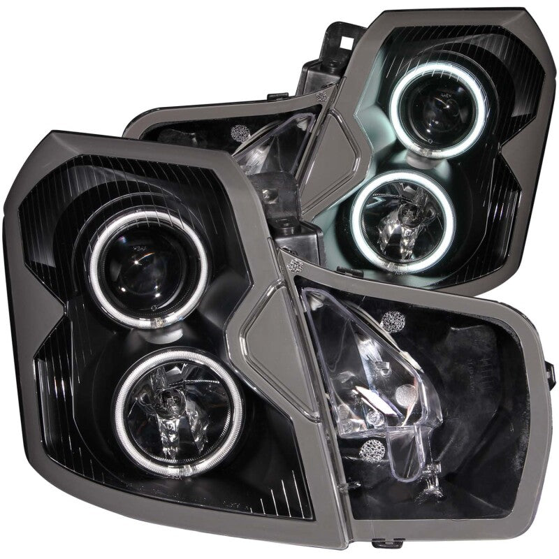 Anzo 2003-2007 Cadillac Cts Projector Headlights w/ Halo Black (CCFL) 121417 Photo - Primary