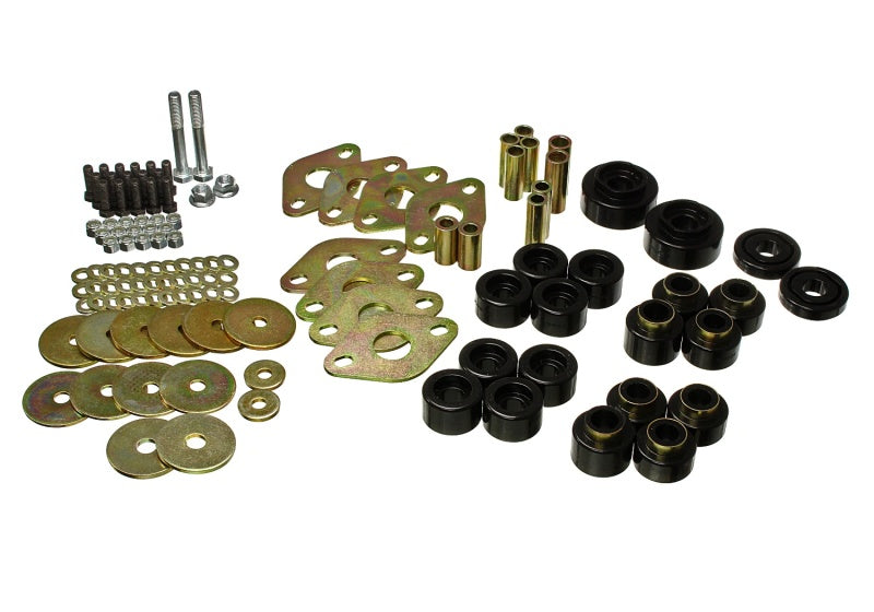 Energy Suspension 18-20 Jeep Wrangler JL Body Mount Set With Hardware - Black 2.4114G 2.4114G Photo - Primary