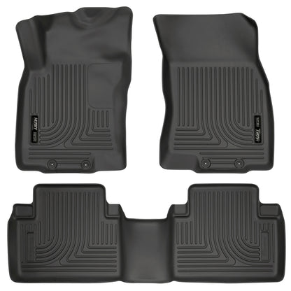 Husky Liners WeatherBeater 14 Nissan Rogue Front & Second Row Black Floor Liners 98671 Photo - Primary