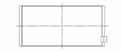 ACL Mitsubishi 4 3.2L(4M41T) 1999-on Race Series Engine Connecting Rod Bearing Set 4B1800H-STD 4B1800H-STD Technical Drawing
