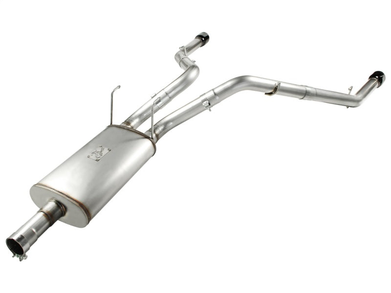 aFe Mach Force-Xp 3in Cat-Back Exhaust System with Dual Gloss Black Tips - 49-42013-B Photo - Unmounted