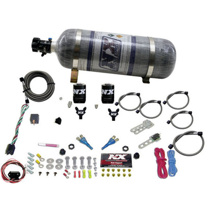 Nitrous Express 03-18 Nissan 350Z/370Z Dual Nozzle (35-150HP) w/Composite Bottle 20716-12 20716-12 Photo - Primary