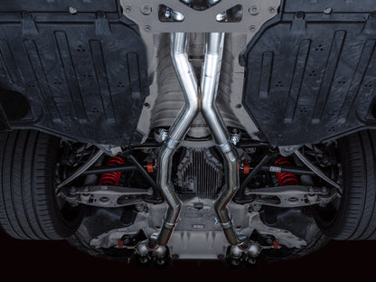 AWE Tuning AWE Track Edition Catback Exhaust for BMW G8X M3/M4 - Diamond Black Tips 3020-42482 3020-42482 Photo - Mounted