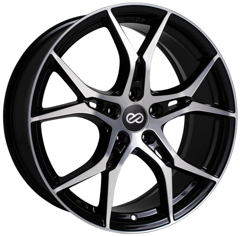 Enkei Vulcan Wheel Black Machined 18x8 +45 5x114.3 517-880-6545BKM Photo - Primary