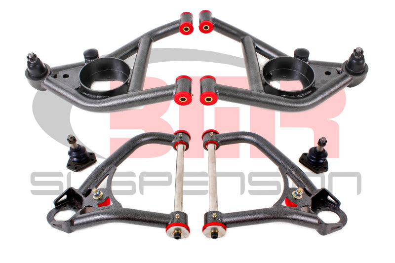 BMR 67-69 1st Gen F-Body Upper And Lower A-Arm Kit - Black Hammertone AA029H AA029H Photo - Primary