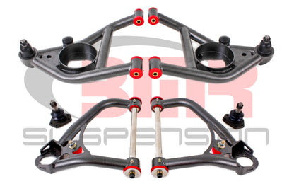 BMR 67-69 1st Gen F-Body Upper And Lower A-Arm Kit - Black Hammertone AA029H AA029H Photo - Primary