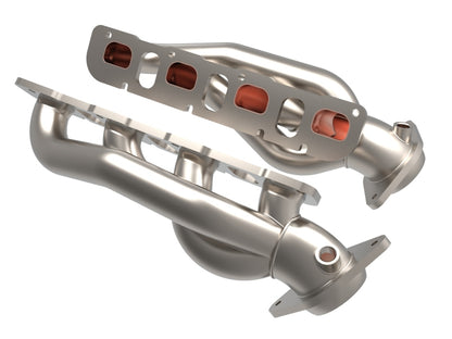 aFe Power Twisted Steel 304SS Shorty Header 2021 Ram 1500 TRX V8-6.2L 48-32030-T 48-32030-T Photo - Unmounted