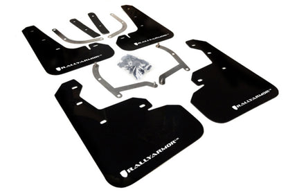 Rally Armor 2017+ Subaru Impreza UR Black Mud Flap w/ White Logo MF45-UR-BLK/WH Photo - Primary