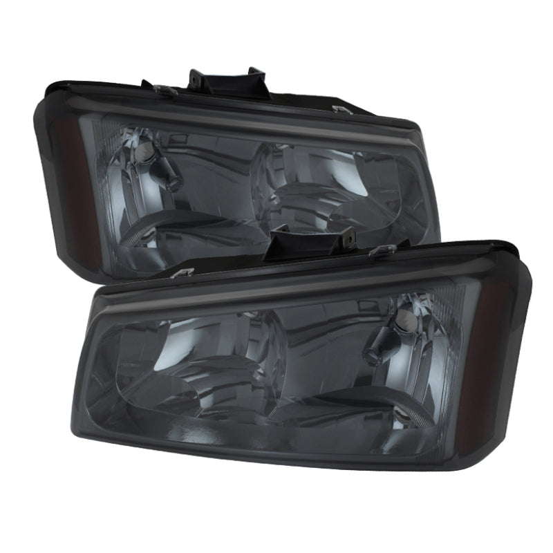 SPYDER Xtune Chevy Silverado 1500/2500/3500 03-06 Crystal Headlights Smoke HD-JH-CSIL03-SM-AM 5072269 5072269 Photo - Primary