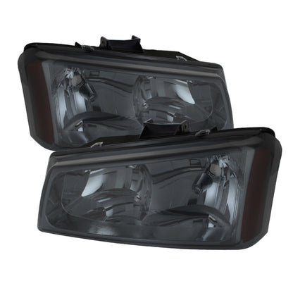 SPYDER Xtune Chevy Silverado 1500/2500/3500 03-06 Crystal Headlights Smoke HD-JH-CSIL03-SM-AM 5072269 5072269 Photo - Primary