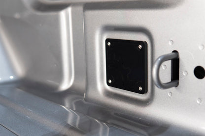 BuiltRight Industries 2020 Jeep Gladiator Bed Plug Plate Cover (Alum) - Black 110014 110014 Photo - out of package