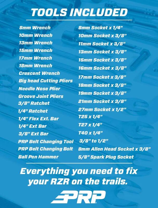 PRP Seats PRP RZR Roll Up Tool Bag with 36pc Tool Kit E98 E98 Photo - Close Up