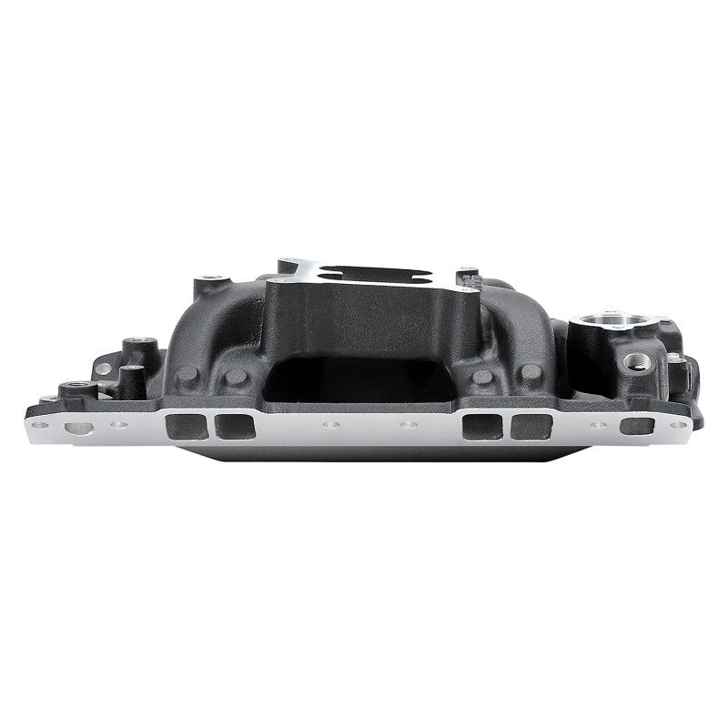 Edelbrock Intake Manifold, RPM Air-Gap, Small-Block Chevy 262-400, Black 75013 Photo - out of package