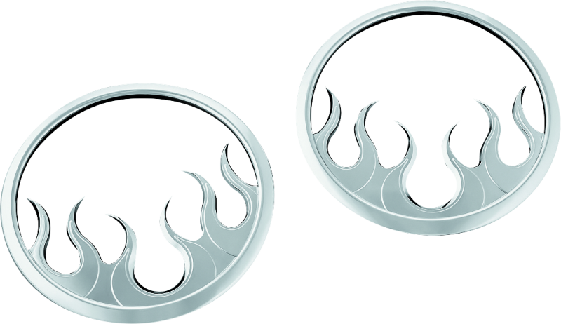 Kuryakyn Flame Speaker Grills 7374 7374 Photo - Primary