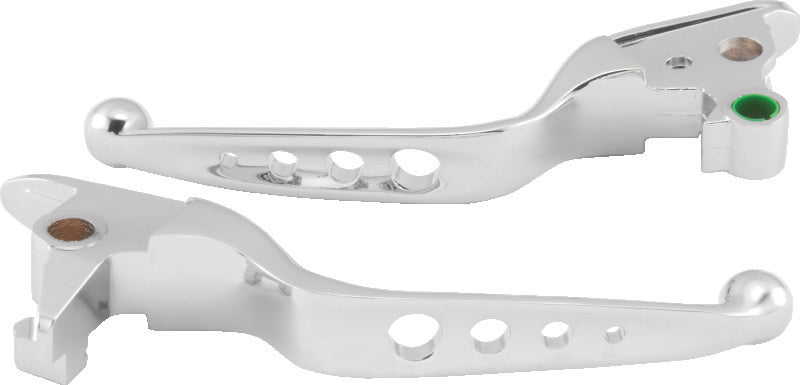 Bikers Choice 15-17 FLST FXST Chrome O Series Holed Lever Set 482144 482144 Photo - Primary