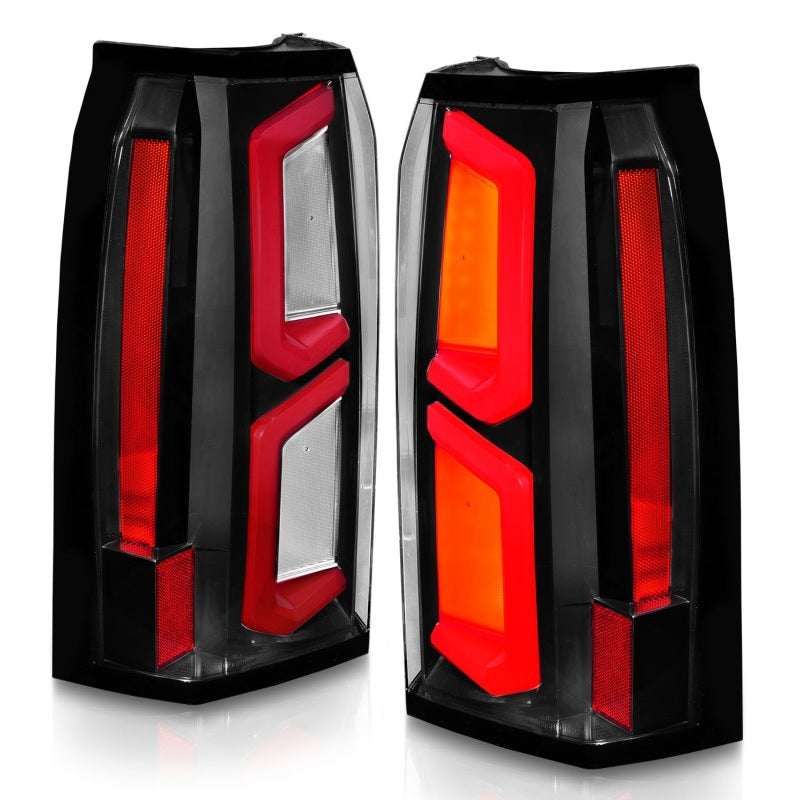 ANZO 2015-2020 Chevrolet Tahoe LED Tail Lights w/ Light Bar Black Housing Clear Lens 311374 311374 Photo - Unmounted