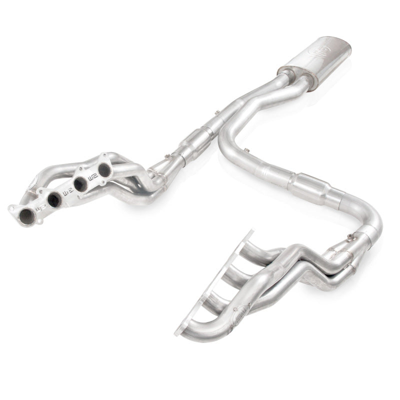 Stainless Works 2011-14 F-150 5.0L 1-7/8in Primaries 3in High-Flow Cats X-Pipe FT11HCAT FT11HCAT Photo - Primary