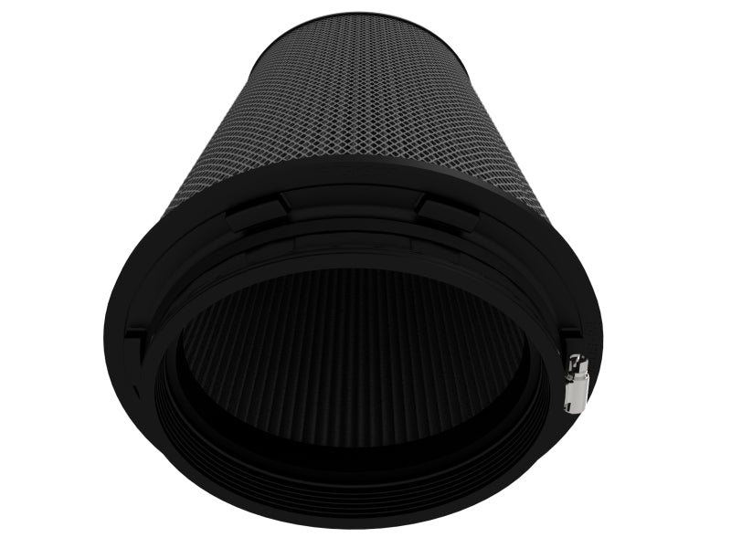 aFe POWER Magnum FLOW Blk Pro 5R Air Filter 6.75x5in Flange x 9.25x7.5 Base x 7.75x6 Top x 18 Height 24-90202K 24-90202K Photo - Unmounted