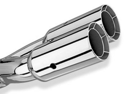Borla Universal Polished Tip Dual Round Intercooled (inlet 2 1/2in. Outlet 3in) *NO Returns* 20203 20203 Photo - Primary