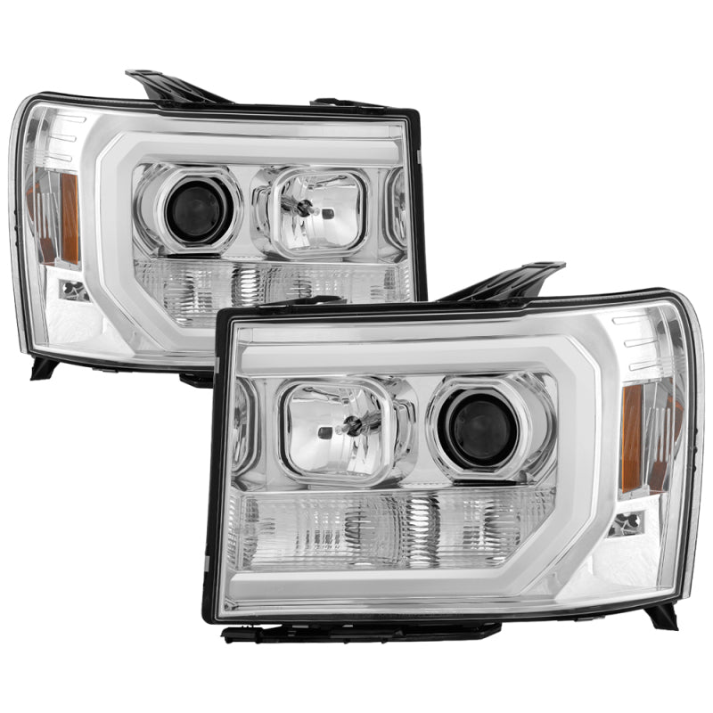 Spyder GMC Sierra 1500/2500/3500 07-13 V2 Projector Headlights - Chrome PRO-YD-GS07V2-LBDRL-C 5083647 5083647 Photo - Primary