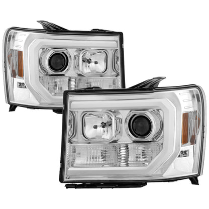 Spyder GMC Sierra 1500/2500/3500 07-13 V2 Projector Headlights - Chrome PRO-YD-GS07V2-LBDRL-C 5083647 5083647 Photo - Primary