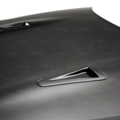 Seibon 09-10 Nissan GTR R35 Carbon Fiber Hood HD0910NSGTR-OE-DRY Photo - Primary