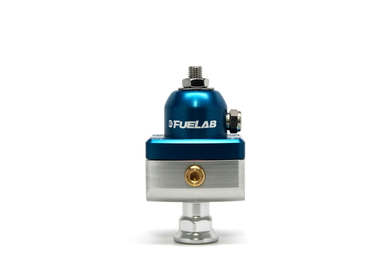 Fuelab 575 Carb Adjustable Mini FPR Blocking 4-12 PSI (1) -6AN In (2) -6AN Out - Blue 57501-3 57501-3 Photo - Primary