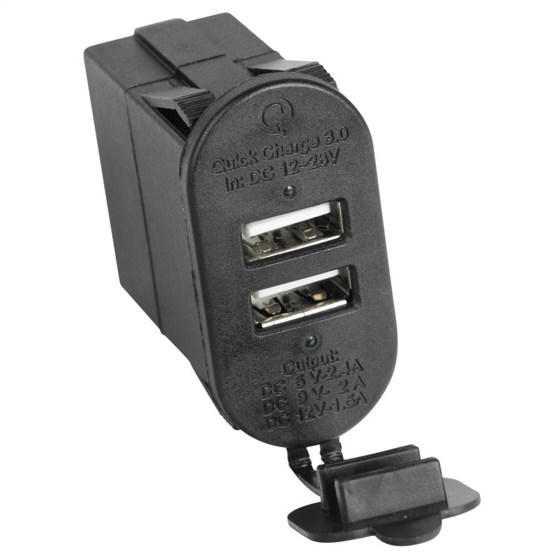 Rugged Ridge Dual USB Port With Qi capabilities 3.0 17235.16 17235.16 Photo - Primary
