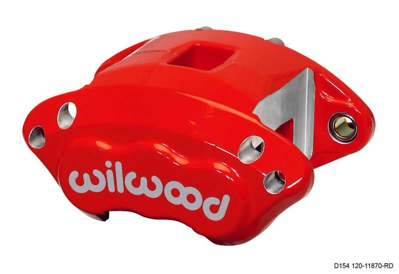 Wilwood Caliper-D154-Red 2.50" Piston, 1.04" Disc 120-11870-RD Photo - Primary